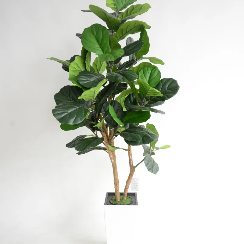 Real Wood Trunk Artificial Fiddle Leaf Fig