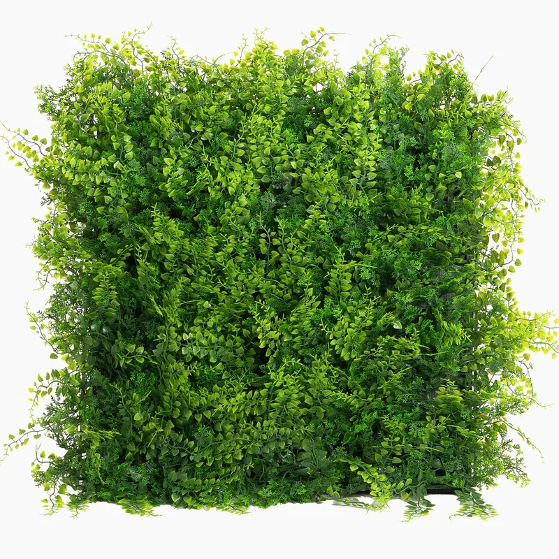 Fern foliage artificial green wall panel