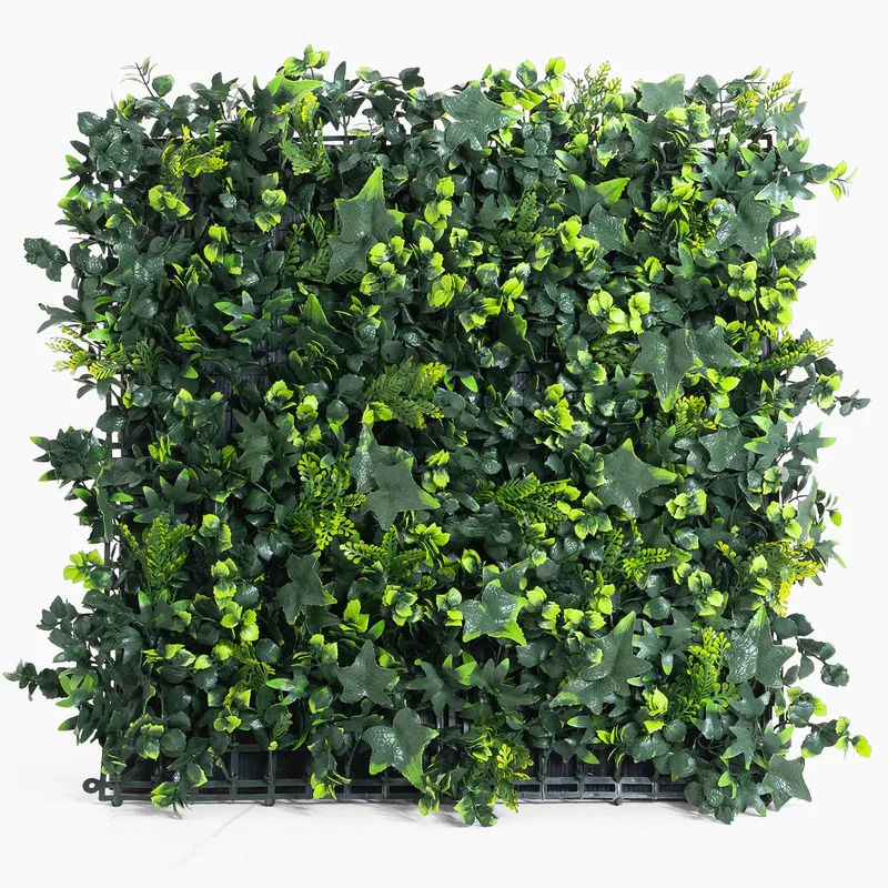 Garden foliage artificial green wall mat panel