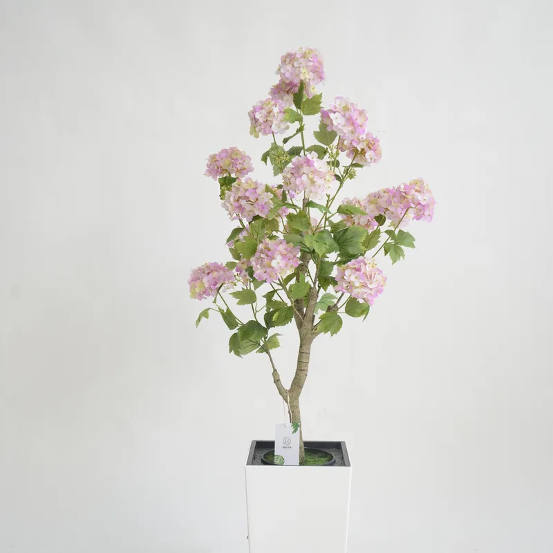 Purple Artificial Hydrangea Tree