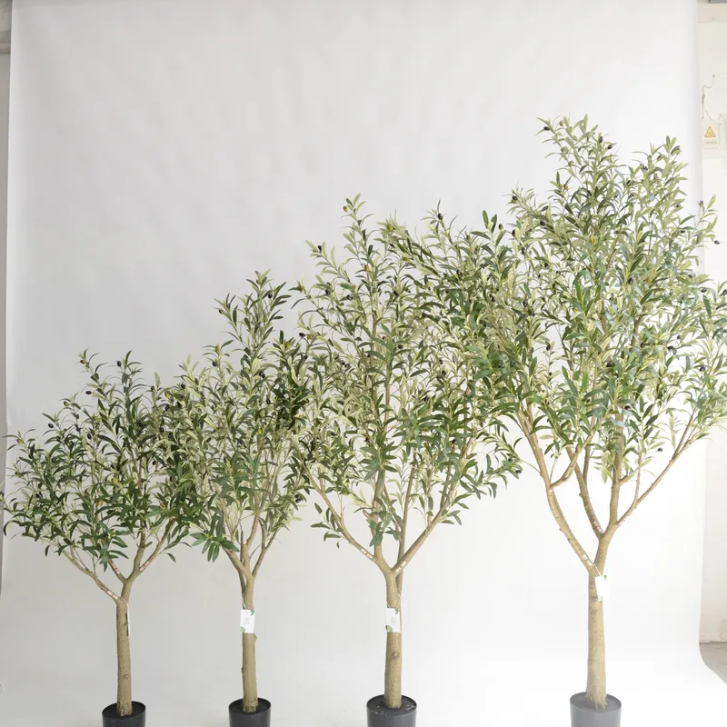 2025 Thick Straight Trunk Artificial Olive Tree