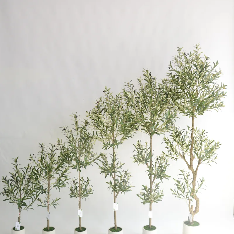 Spherical 3D Artificial Olive Tree series