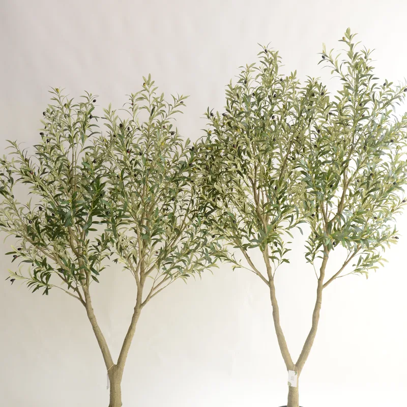 Thick Branch Double-fork Artificial Olive Tree