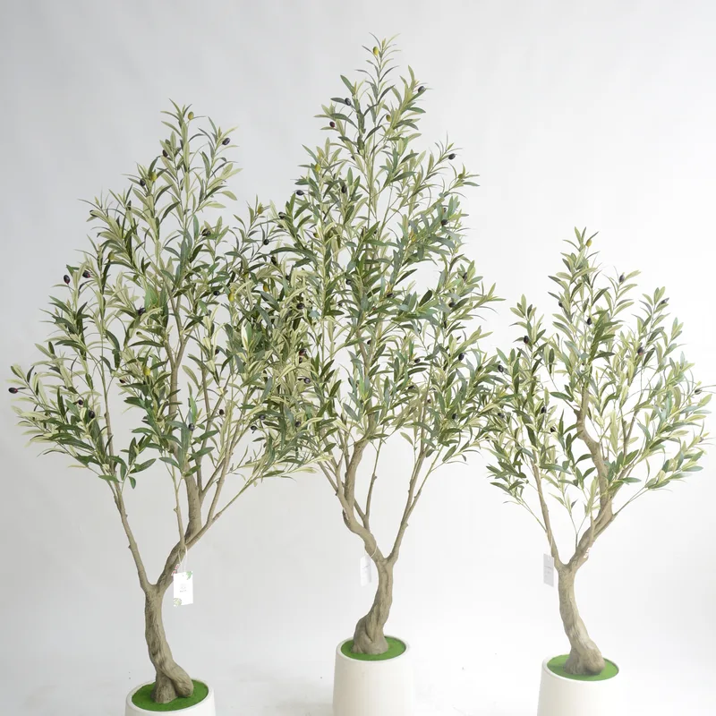 White Pot Artificial Olive Tree series