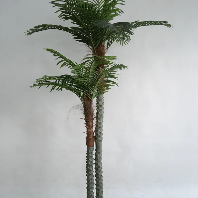 Double-trunk Fan Palm — artificial 2025