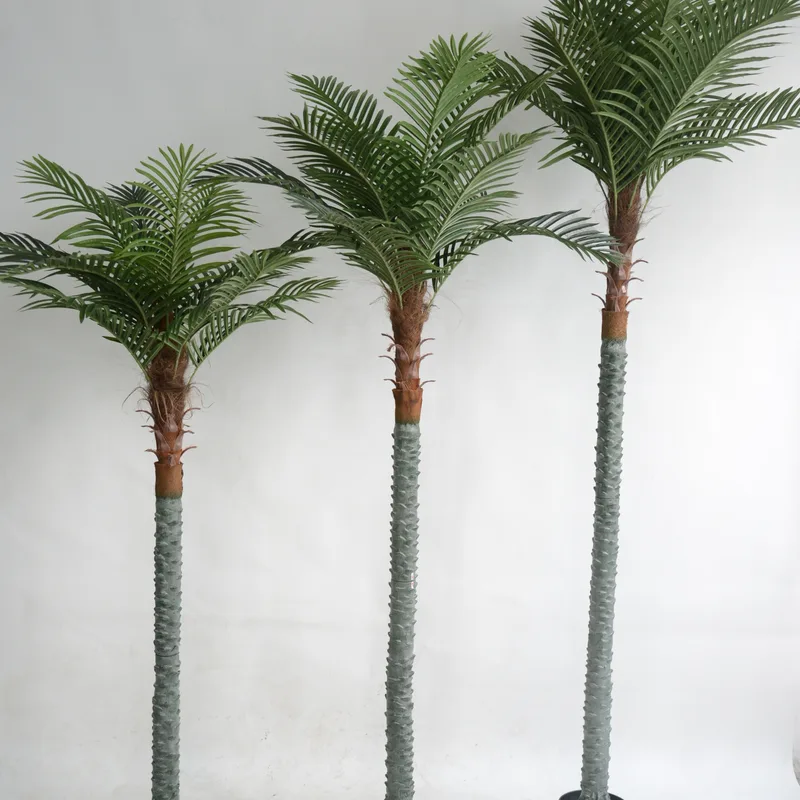 Single-trunk Fan Palm — large artificial